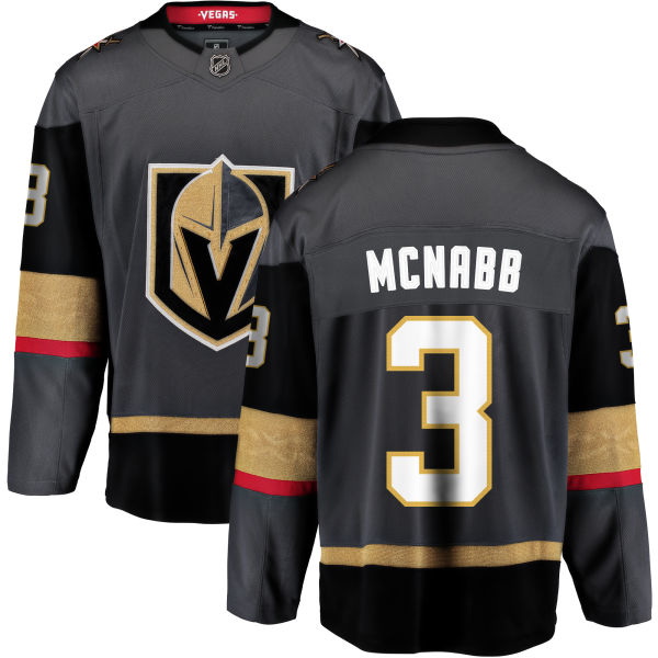 Men Vegas Golden Knights #3 Mcnabb Fanatics Branded Breakaway Home Gray Adidas NHL Jersey